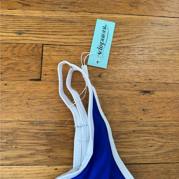 Blue and White Athletic Bikini - Picture 10 of 12